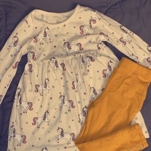 Long Sleeve Shirt/ Jeggings Sz 3T/4T